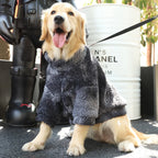 Thick wool windproof winter dog coat, sizes 3XL–7XL