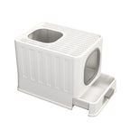 Katzentoilette XL mit hoher geschlossener Eingangsöffnung, spritzwassergeschützt