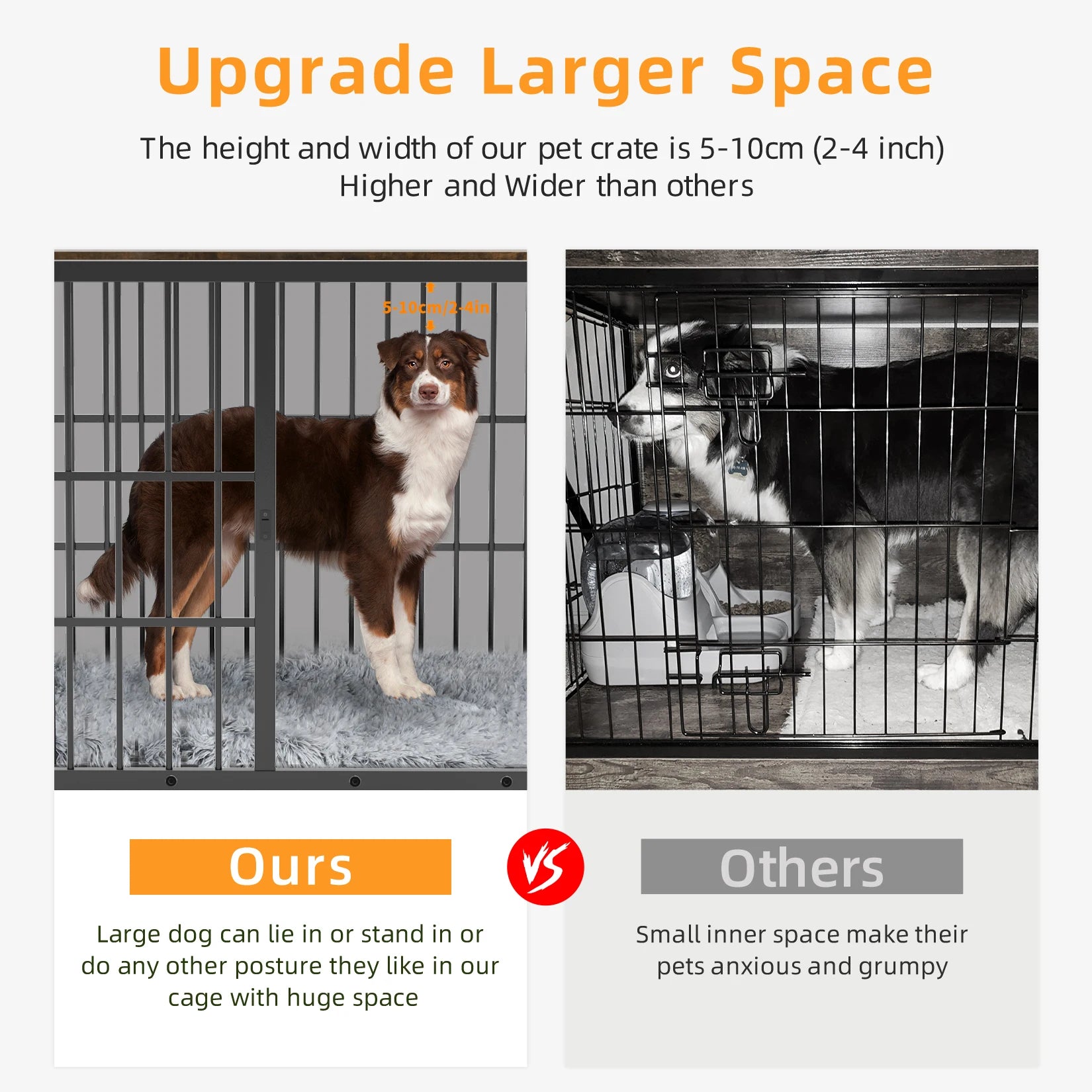 Käfig aus Metall, Holz, 3 Türen, abnehmbar