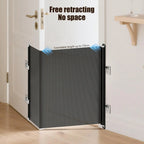 49-inch retractable safety gate, no drilling required 