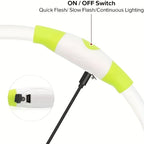 Collier LED-Hunde-USB-Leuchte, wiederaufladbare Nacht 