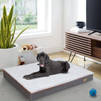 Large orthopedic dog bed with washable cover