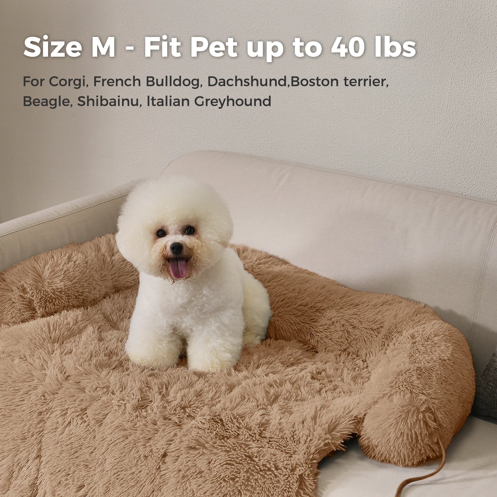 Soft, warm, washable dog/cat bed mat for winter.