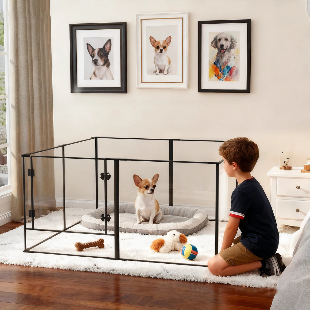 Designer indoor pet park – Safety, transparency &amp; elegance