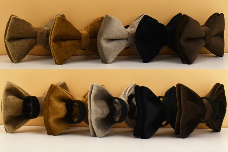 Personalized velvet dog collar