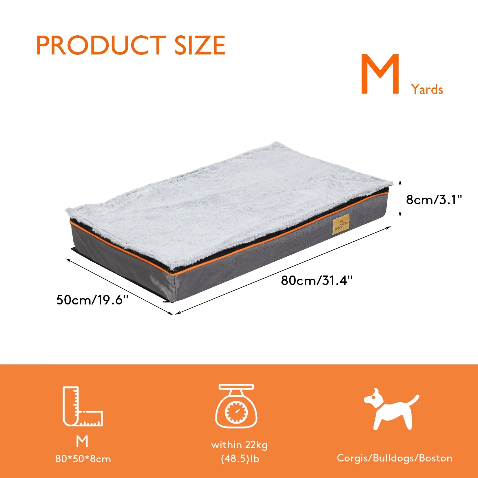 Lit chien grande taille orhopédique housse lavable