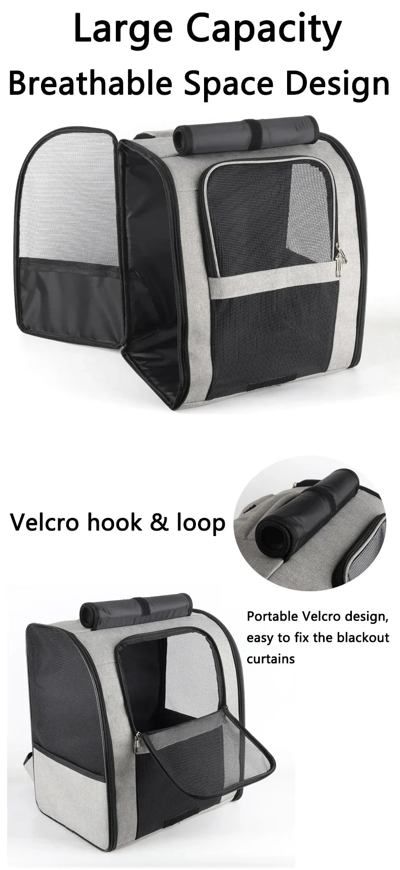 Leichter, atmungsaktiver Katzenrucksack aus Netzgewebe