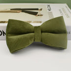 Personalized engraved green velvet dog collar