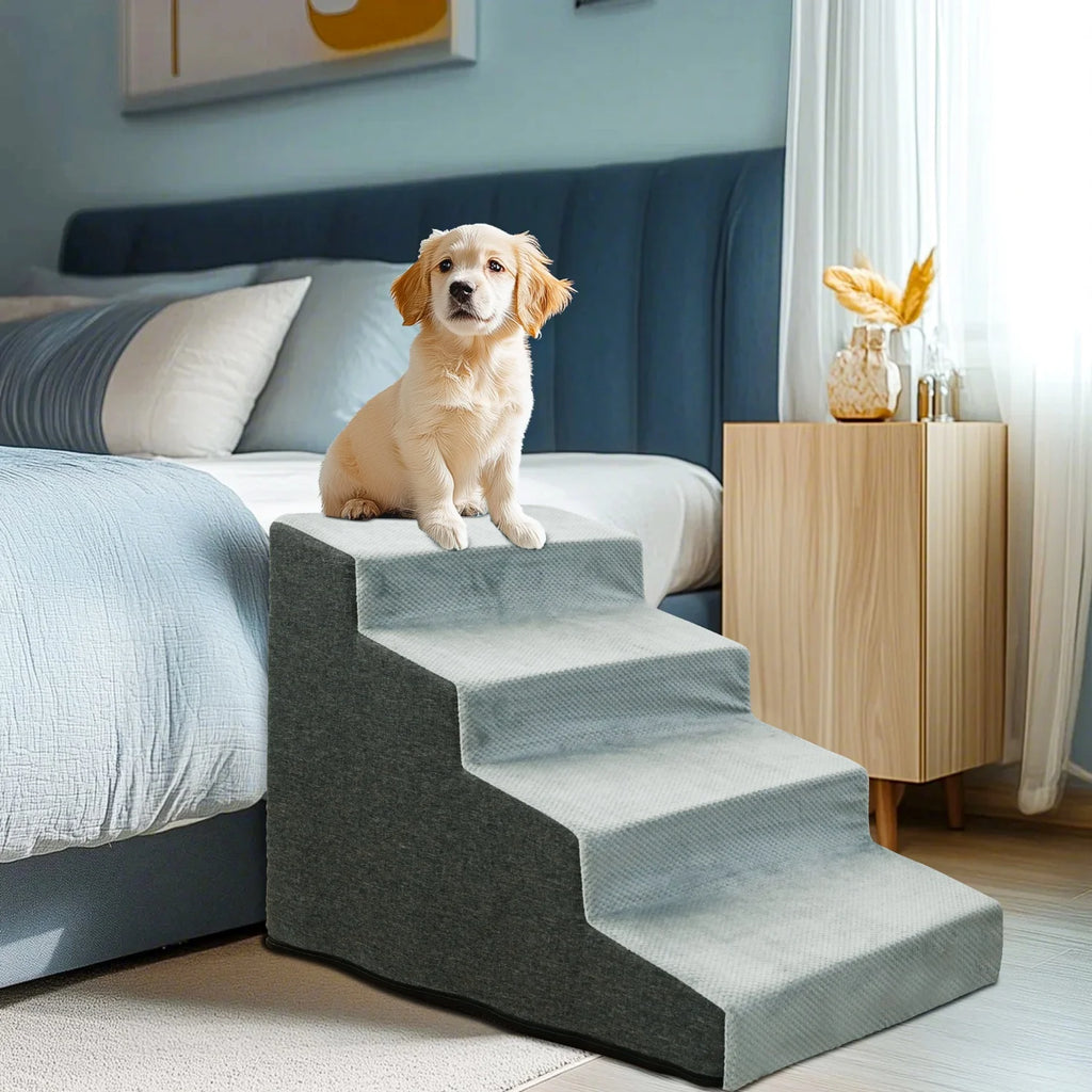 Non-slip stairs for small dogs – Secure access to sofa &amp; bed