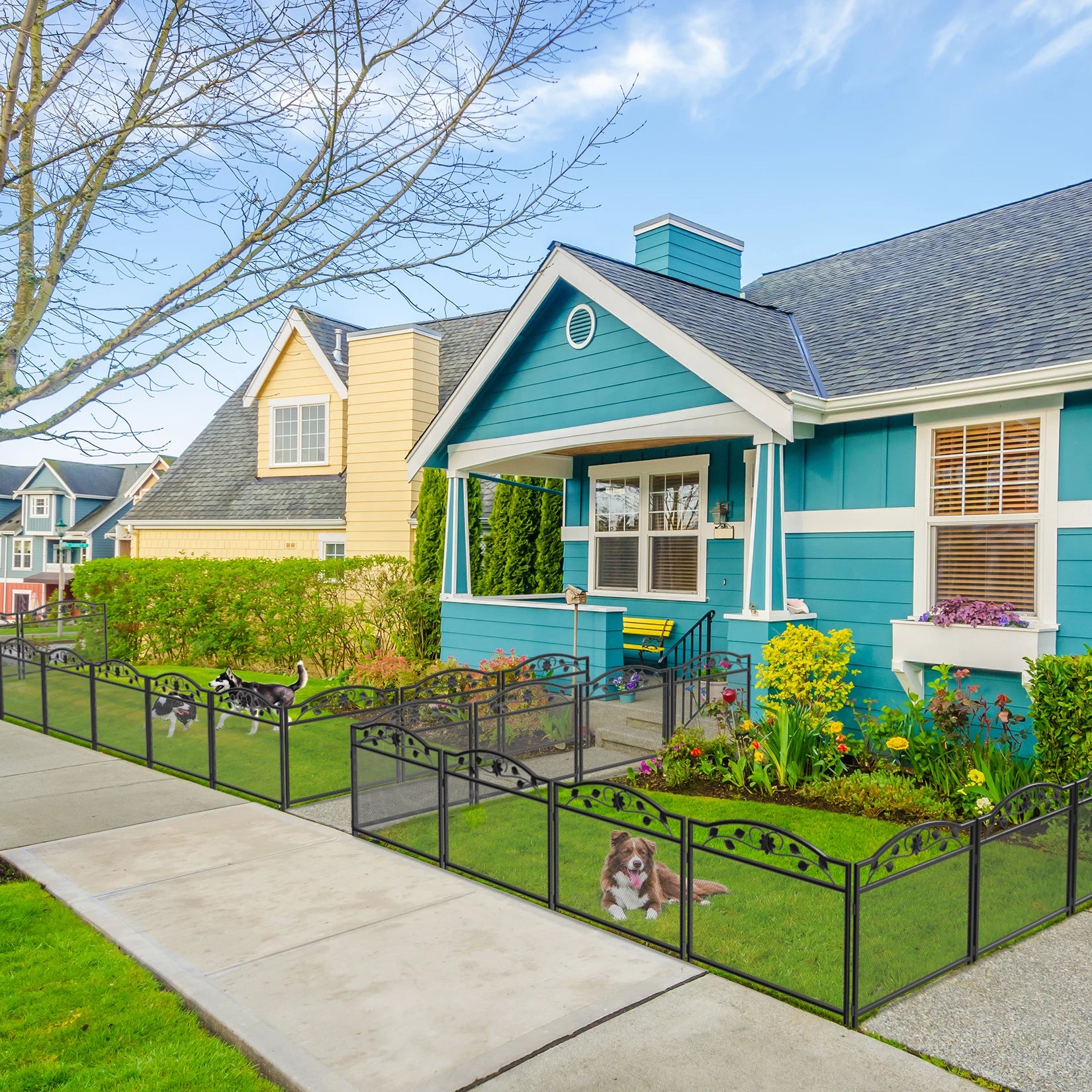 Modularer Metallgartenzaun – Schutz und Eleganz im Außenbereich