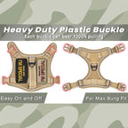 Taktisches Geschirr für kleine Hunde – Militärweste für Assistenzhunde mit vertikaler Griff und reflektierenden Streifen, für das Training im Freien.