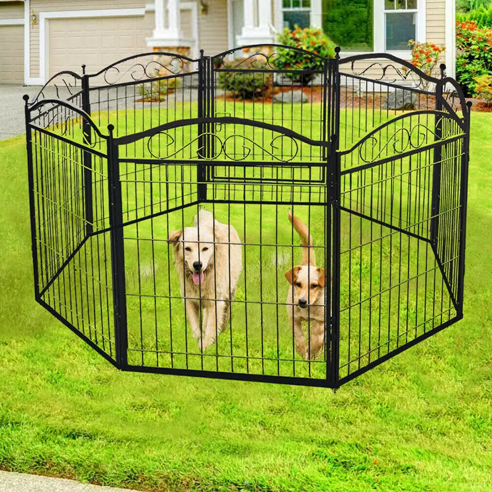 Modular dog enclosure – Large, secure indoor &amp; outdoor space