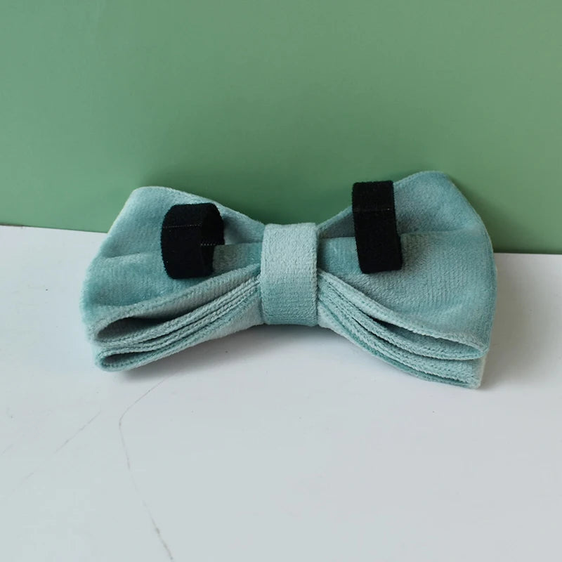 Hochwertiges, personalisiertes Hundehalsband aus grünem Samt