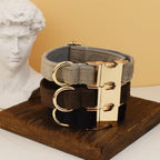 Personalized velvet dog collar