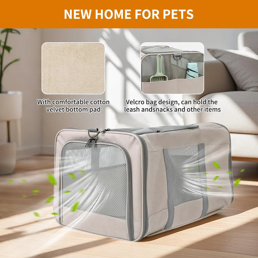 Katzentransportwagen mit Rädern für sicheren Transport