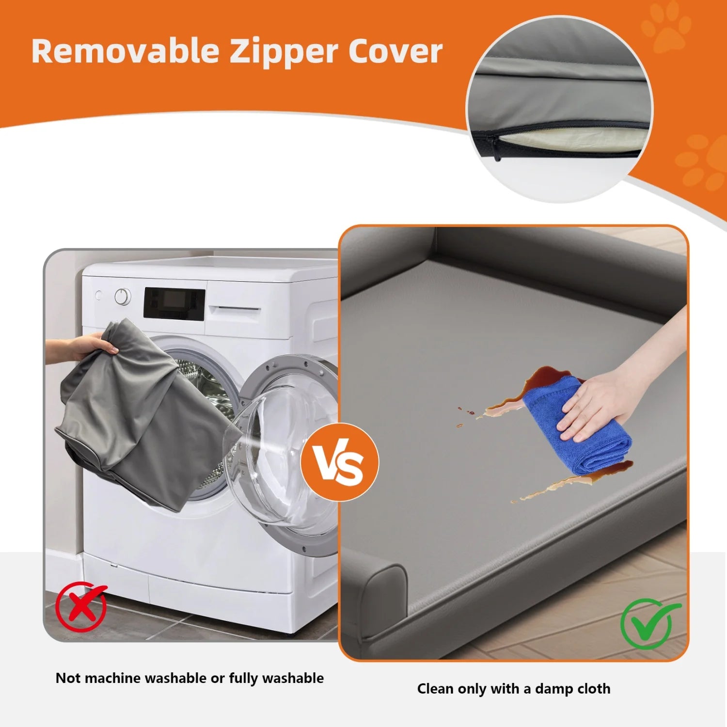 Lit Chien Canapé Cuir Mikrofaser M–2XL Rebords