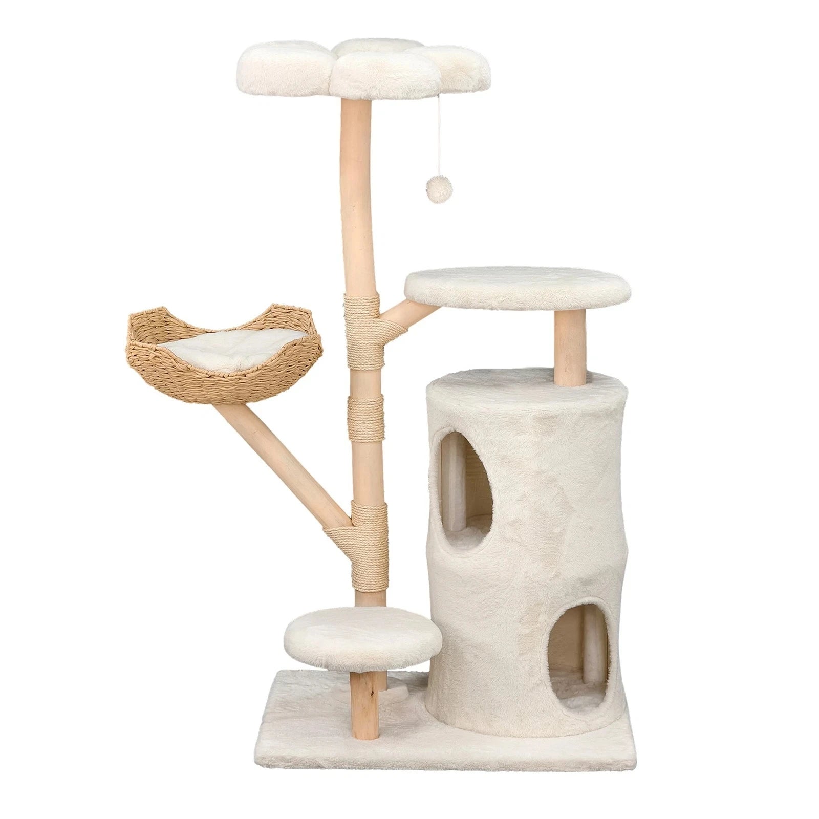 Cat tree tower plush condo scratching post