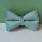 Collier chien velours vert personnalisé premium