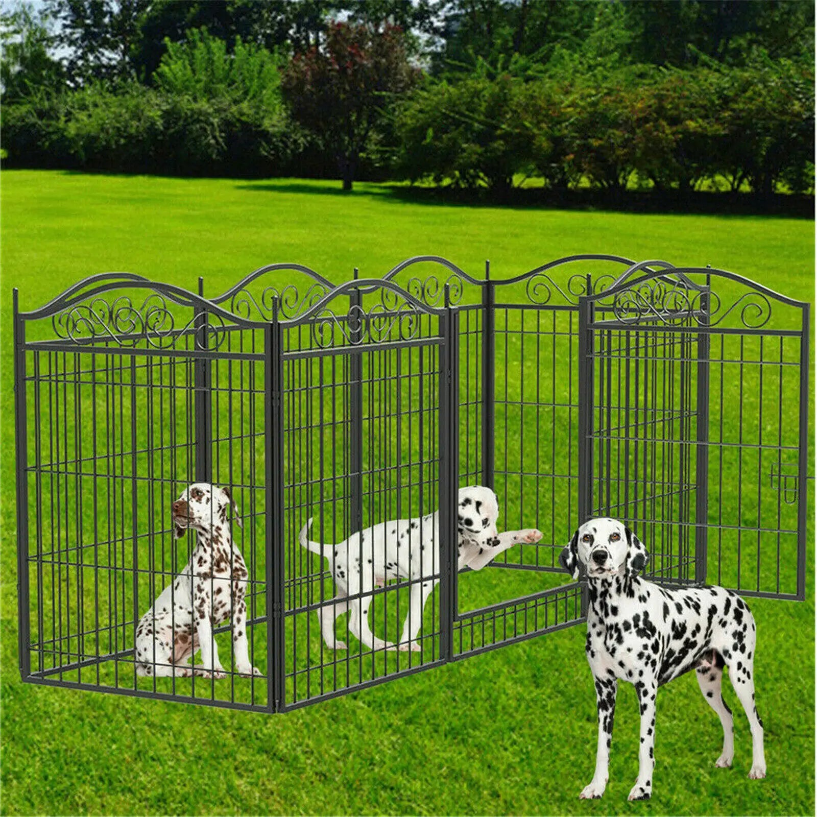 Modular dog enclosure – Large, secure indoor &amp; outdoor space