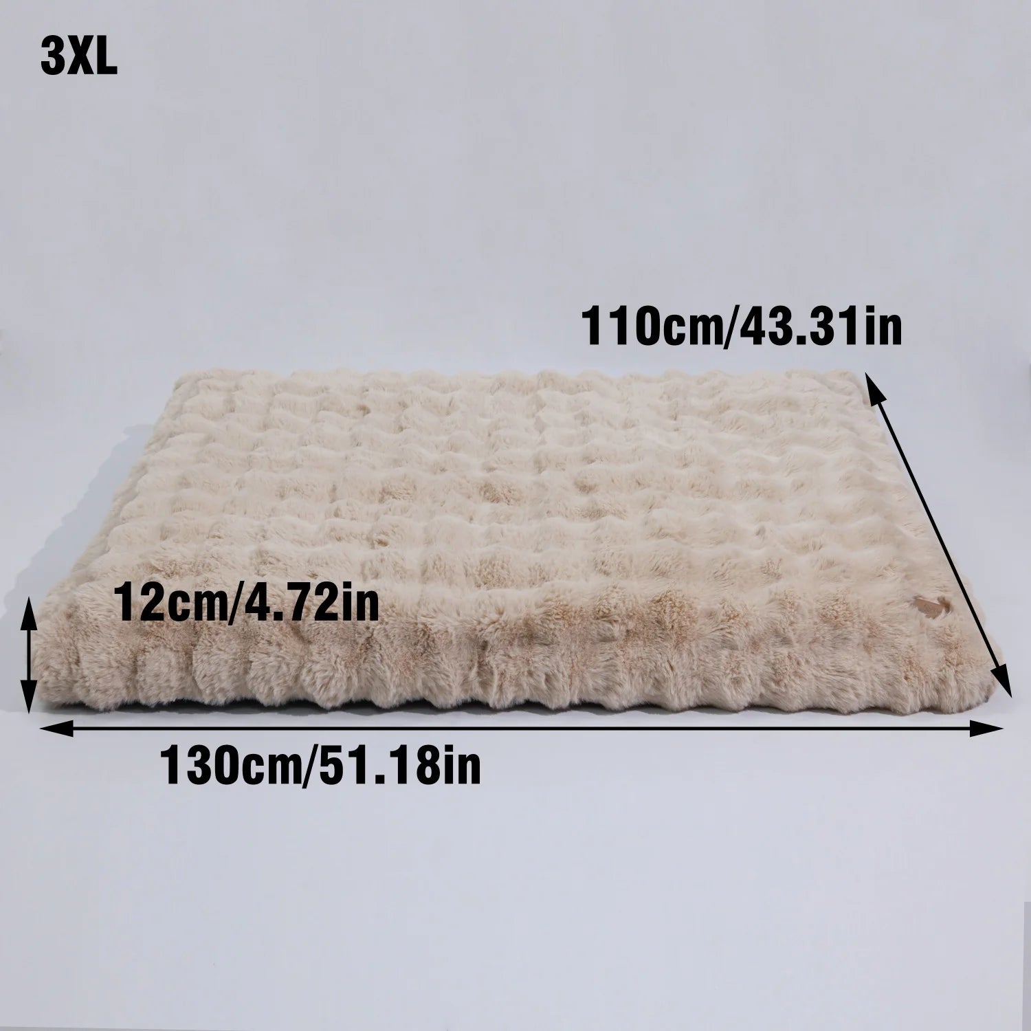 Ultra-doppeltes Plüsch-Hundebett für M–4XL