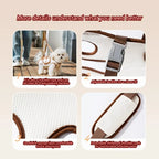 Adjustable outdoor pet carrier bag with harness clip 