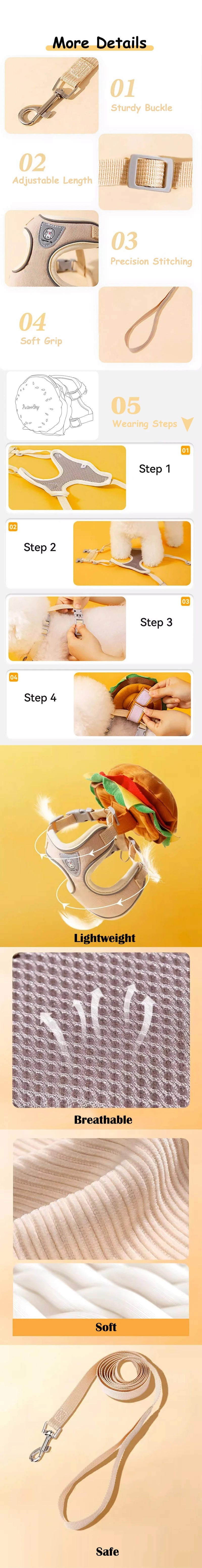 Burger-Hundegeschirr