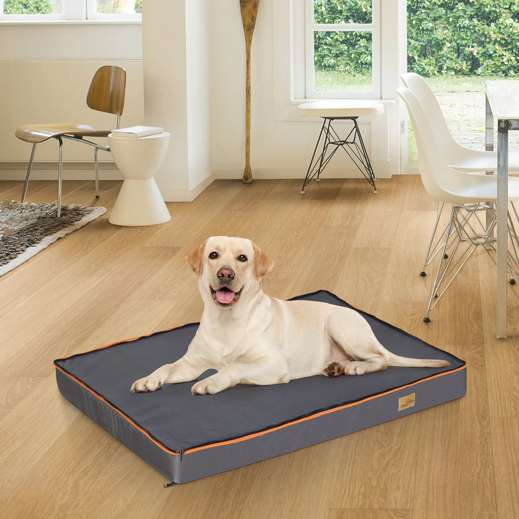 Large orthopedic dog bed with washable cover
