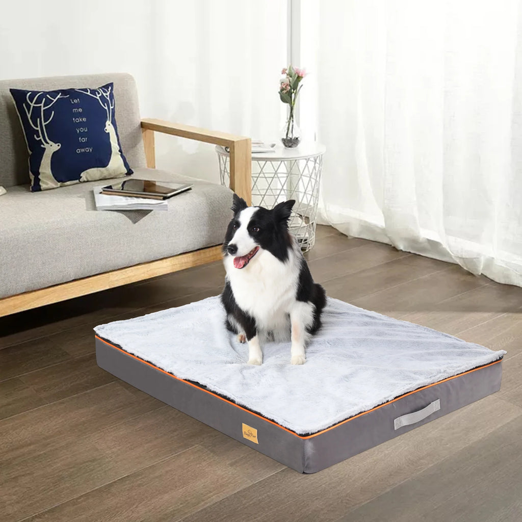 Large orthopedic dog bed with washable cover