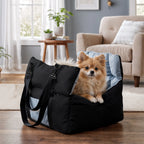 Secure car seat for dogs ≤10 kg with travel bag 