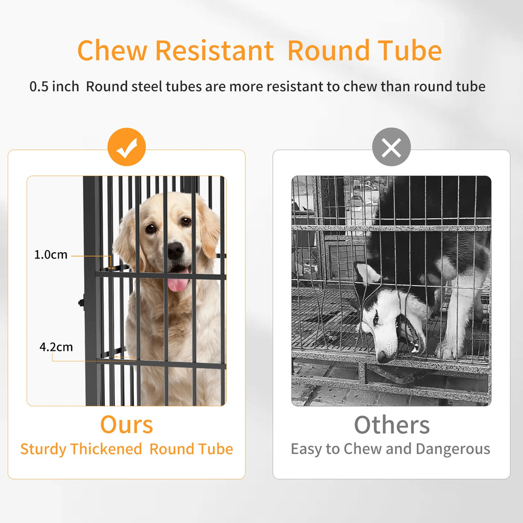 Cage chien meuble bois XL Tisch d'appoint 3 Türen