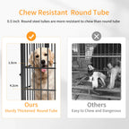 Cage chien meuble bois XL Tisch d'appoint 3 Türen