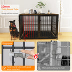 Cage chien meuble bois XL Tisch d'appoint 3 Türen