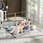 Waterproof transparent acrylic dog playpen for whelping/pregnancy