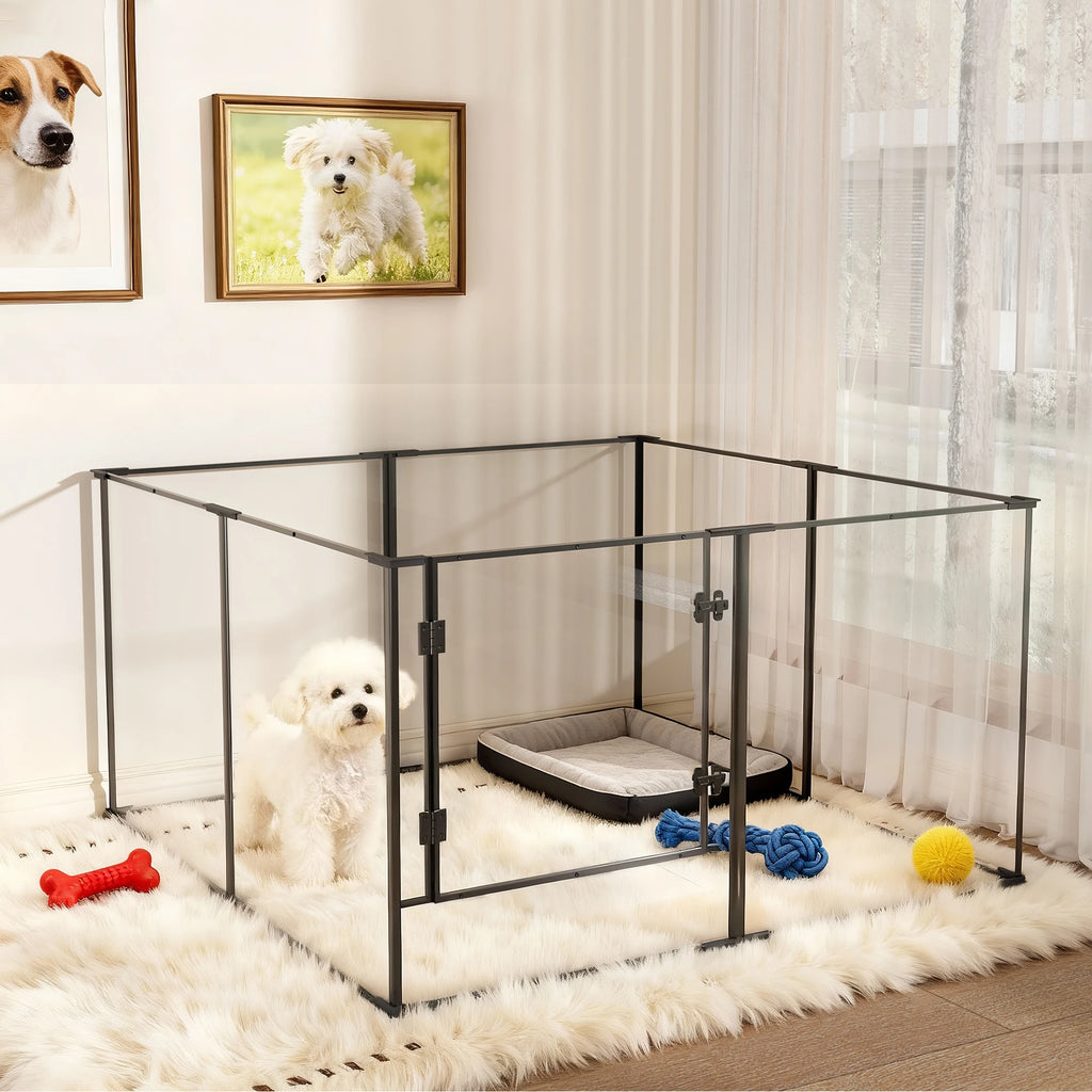 Designer indoor pet park – Safety, transparency &amp; elegance