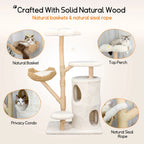 Cat tree tower plush condo scratching post