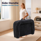 Foldable dog bed, plush, washable, non-slip