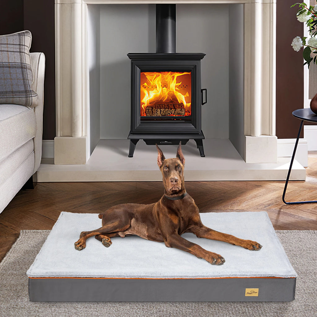 Large orthopedic dog bed with washable cover