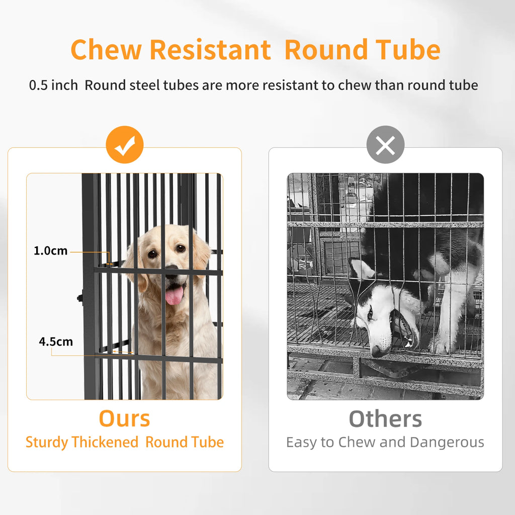 Käfig aus Metall, Holz, 3 Türen, abnehmbar