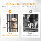 Käfig aus Metall, Holz, 3 Türen, abnehmbar