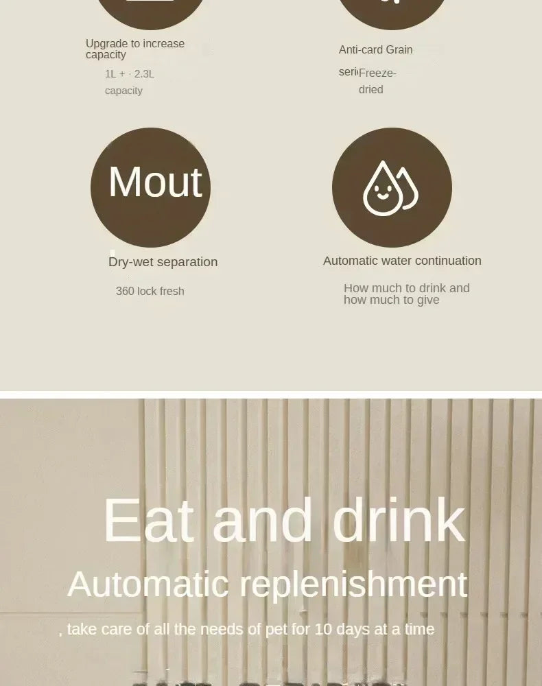 Lebensmittelverteiler für Hunde mit großer Kapazität 