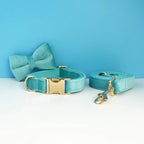 Customizable velvet dog collar