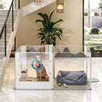 Waterproof transparent acrylic dog playpen for whelping/pregnancy