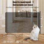 49-inch retractable safety gate, no drilling required 