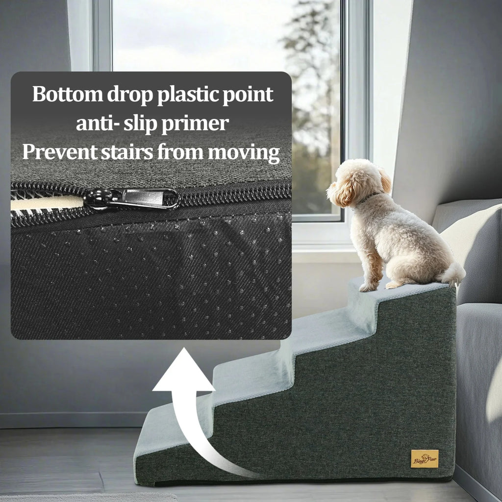 Non-slip stairs for small dogs – Secure access to sofa &amp; bed