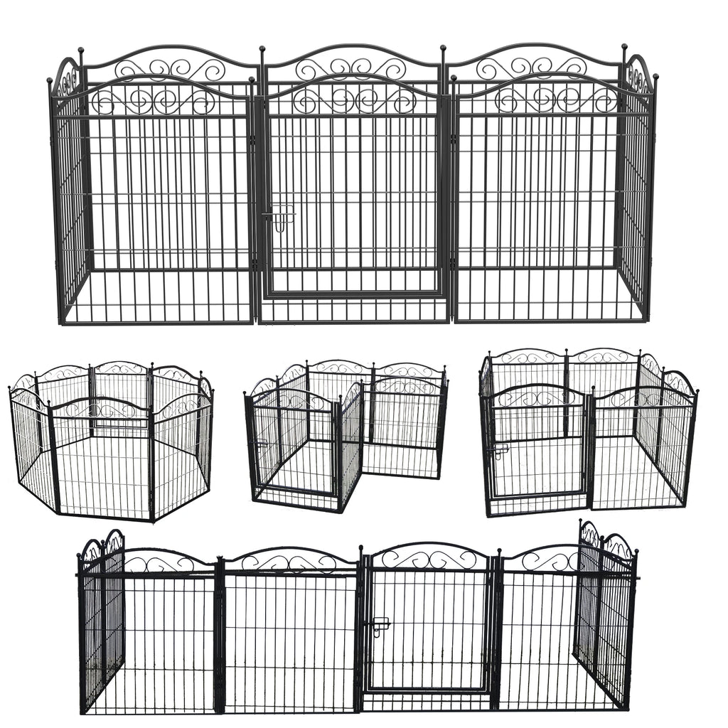 Modular dog enclosure – Large, secure indoor &amp; outdoor space