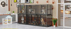 Cage Chien XL empilable Double-Level-Roulettes