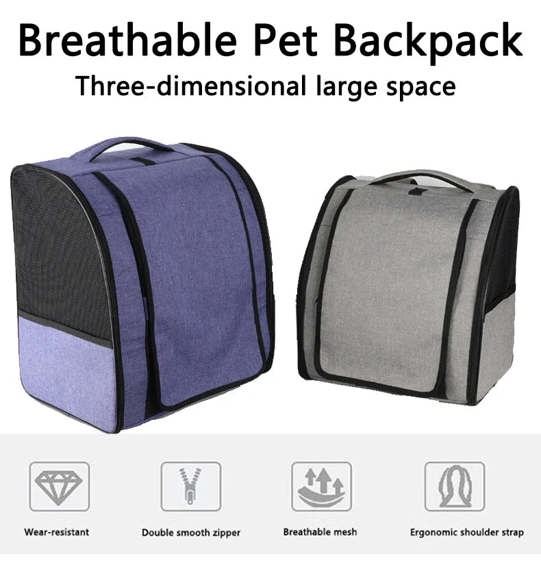 Leichter, atmungsaktiver Katzenrucksack aus Netzgewebe