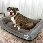 Large Square Plush Dog/Cat Basket