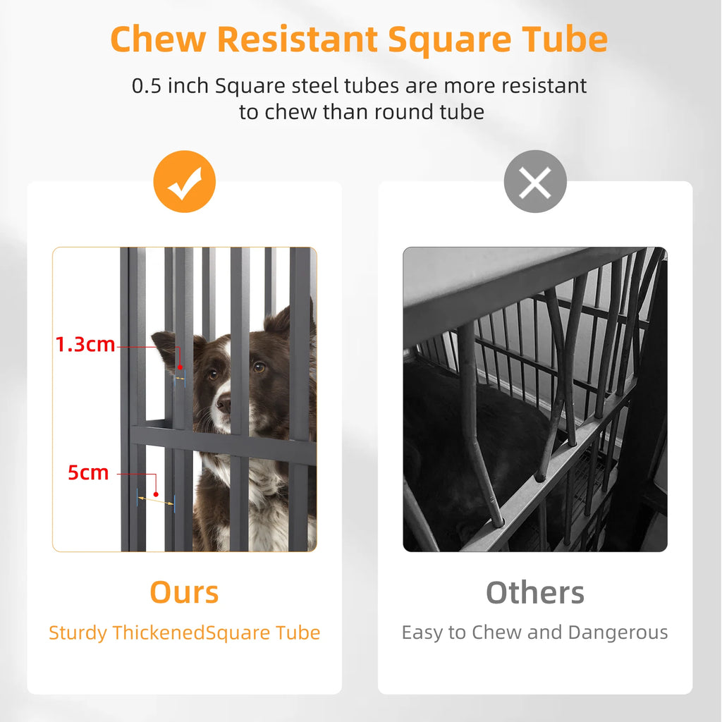 Cage Chien XL empilable Double-Level-Roulettes