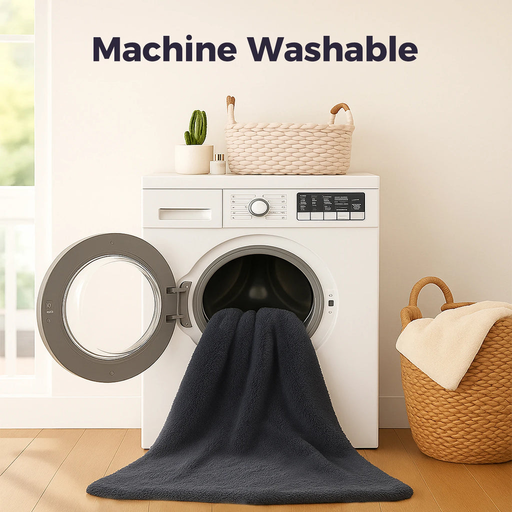 Foldable dog bed, plush, washable, non-slip